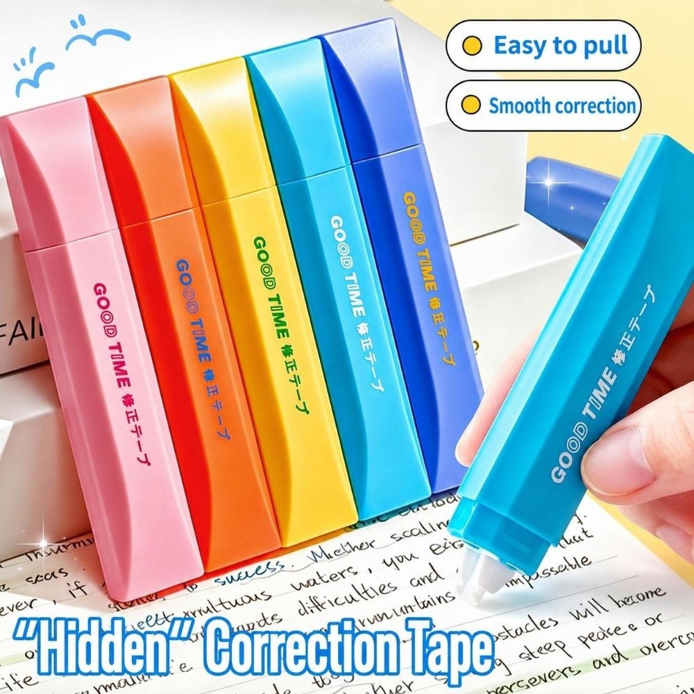 Correction Tape Roller - Korrekturstift im Stift-Design, Original-Papierfarbe, glatte, bruchfreie