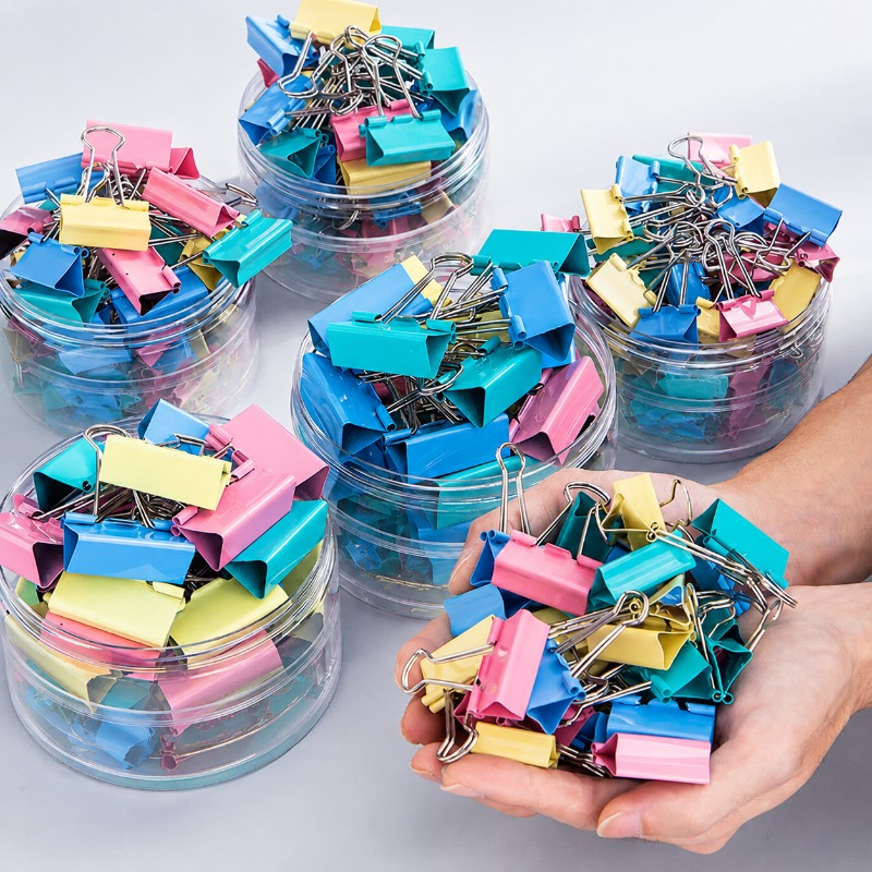Bunte Metall-Büroklammern, Sor – Binder Clip Assorted Bewertung und Preis