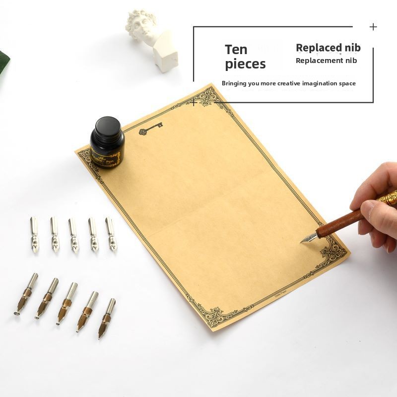Retro Holzstift-Federkielenset – Stationery Supplier Bewertung und Preis