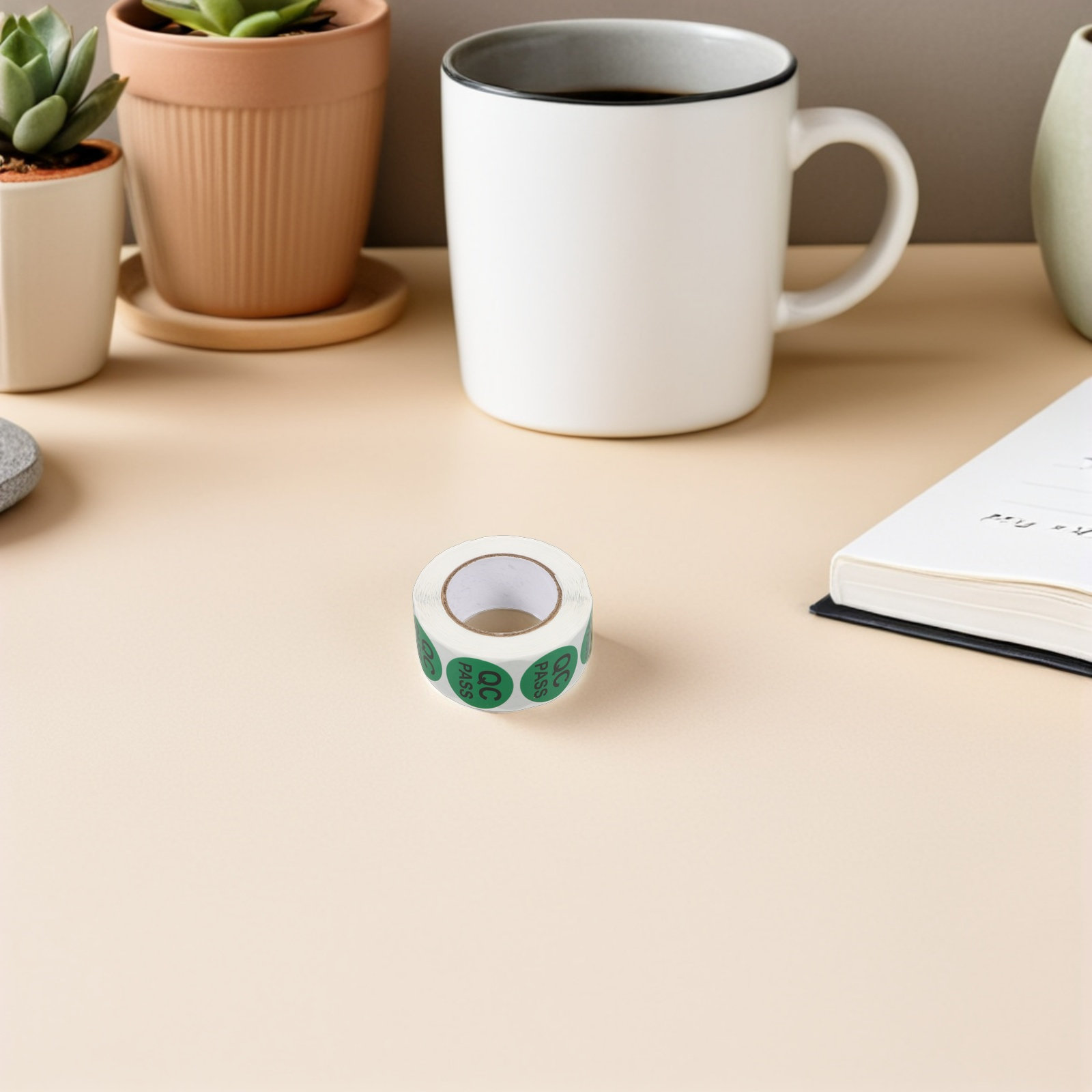 5 Rollen runde Qualitätskontro – Sticker Label Roll Bewertung und Preis