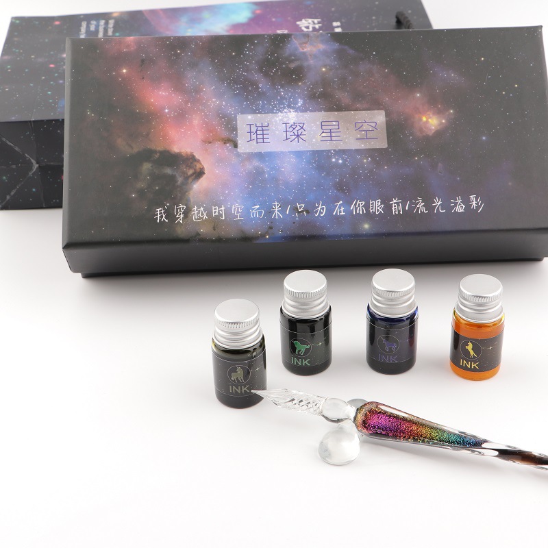 Tintenstift-Set aus Glas, Dip- – Stationery Supplier Bewertung und Preis